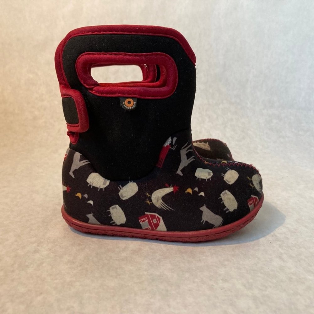 Baby Bogs Boots Farm Animals Size 6